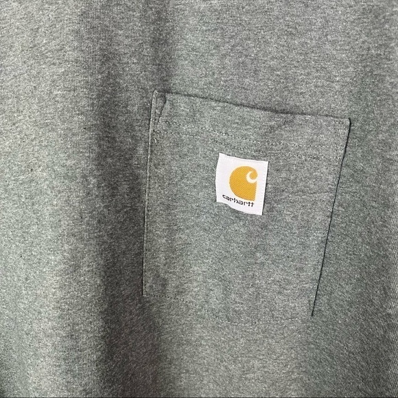Carhartt Dark Gray Pocket Front Short Sleeve T-Shirt 2XL - Picture 3 of 4